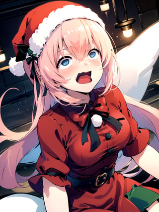 //Quality,
(masterpiece), (best quality), 8k illustration,
//Character,
overlordentoma, 1girl, solo, smile, 
//Fashion,
santa_costume,
//Background,
indoors, christmas, 
//Others,
,aahonami, long hair, pink hair,aquascreaming