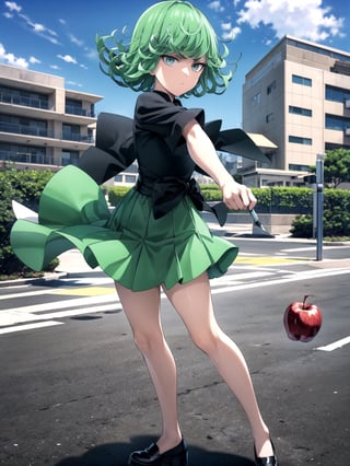 //Quality,
(masterpiece), (best quality), 8k illustration
,//Character,
1girl, solo
,//Fashion,
,//Background,
park, apple
,//Others,
superpower, hitting a boy,tatsumaki