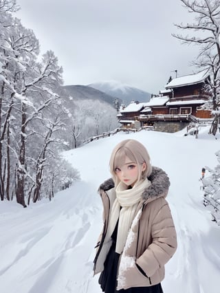 //Quality,
photo r3al, detailmaster2, masterpiece, photorealistic, 8k, 8k UHD, best quality, ultra realistic, ultra detailed, hyperdetailed photography, real photo
,//Character,
1girl, solo, looking_at_viewer, (2b_(nier))
,//Fashion,

,//Background,
winter, snow
,//Others,
Eimi