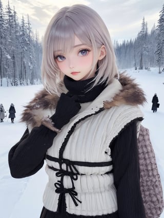 //Quality,
photo r3al, detailmaster2, masterpiece, photorealistic, 8k, 8k UHD, best quality, ultra realistic, ultra detailed, hyperdetailed photography, real photo
,//Character,
1girl, solo, looking_at_viewer, (2b_(nier))
,//Fashion,

,//Background,
winter, snow
,//Others,
Eimi