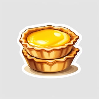 Portuguese Egg tarts,vector, vector style,
8k,white_background,p1c4ss0,sticker