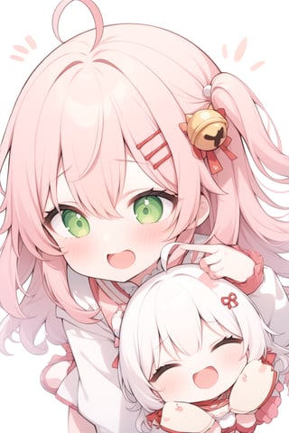 score_9, score_8_up, score_7_up, score_6_up, masterpiece, best quality, (chibi style), cute,
SakuraMiko, long hair, ahoge, one side up, hair bell, from above, Open mouth, laughing,chibi emote style