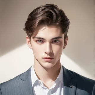 ((Top Quality, 8k, Masterpiece: 1.3))(( Photoreality (1.4)), Raw Photo,ultra realistic,without pixels))(21 years old)handsome and pretty mixed face,smooth forehead, wearing long business suit. Symmetric and alert eyes,Symmetric nose,hunter eyes,Full,high cheek bones,Perky cheeks,Well defined Jawline,Refined Chin,Full lips,Tight Neck.(male)male.(full body)muscular,athletic