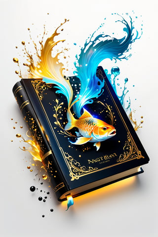 Logo on (((white background: 1.5))). creating splashes. splashes of paint, gold patterns, gold and black spirit,
amazing quality, masterpiece, best quality, super detailed, ultra detailed, UHD, perfect anatomy, magical world), fish in the air, spell magic to get fresh fish to eat (fish jumping from magic book: 1.3), energy flow, holding magic book , magic book in one hand, magic spells, extremely detailed, glowing neon, glowing
in the style of Anders Zorn, Alexi Brilo, Luis Royo,ColorART