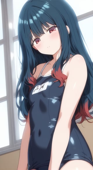 (anime girl:1.5), 
(black old-style school swimsuit:1.5), (close-up:1.8), (upper body:1.3), (focus on character:1.3), (detailed and intricate hair:1.3), (blushing expression:1.5), (realistic shading and highlights:1.2)

MASTERPIECE, BEST QUALITY, HIGH QUALITY, HIGHRES, ABSURDRES, PERFECT COMPOSITION, INTRICATE DETAILS, ULTRA-DETAILED, PERFECT FACE, PERFECT EYES, 

anime style shading, smooth and soft skin, subtle glossiness, soft highlights, natural anatomy, detailed and soft skin texture,YuuNozaki