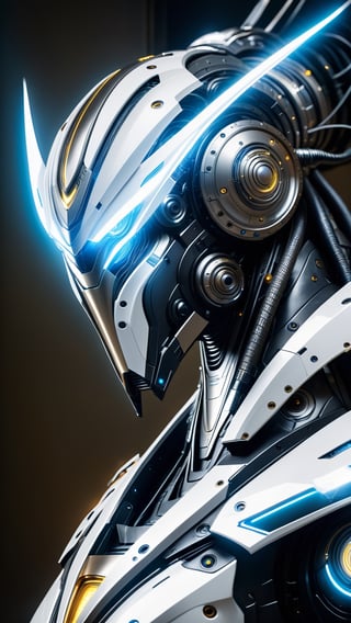 Luminoth stands as a testament to the convergence of human ingenuity and advanced technology, a formidable warrior whose metallic frame glows with the luminance of LED lights. Encased in sleek, silver armor with accents of pulsating LEDs, Luminoth embodies the perfect fusion of man and machine.

Its visage is a symphony of technological prowess, featuring a faceplate adorned with a subtle blue glow emanating from its ocular sensors. The LED lights embedded in its armor flicker and shift in rhythm with its movements, casting an ethereal glow that highlights the intricate details of its cybernetic design.

Luminoth's limbs, composed of resilient alloys, move with a precision that only advanced robotics can achieve. Each step is accompanied by a soft hum, a harmonious melody that resonates with the futuristic energy coursing through its artificial veins.

Armed with a sleek energy blade, Luminoth is a guardian of the digital frontier, a cybernetic warrior ready to defend against any threat. Its presence on tensor.art captures the essence of technological marvel, blending the strength of a warrior with the allure of LED-lit aesthetics in a captivating visual display.,ROBOT