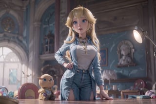 (masterpiece), 1girl, cute, black hoodie, blonde long hair color,huge boobs,hourglass figure,30 years old,MILF,
 light blue eyes, short hair, giant robot in background,,NaniWaifu,arielodd,mulanodd