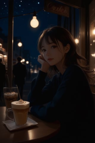 beautiful person, realistic, raw photo, night, cafe,
masterpiece, best quality, aesthetic