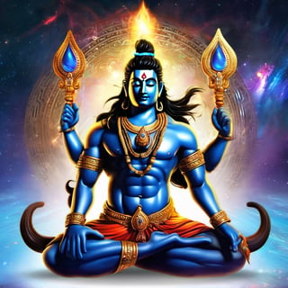 best quality,masterpice,lord shiva galaxy destruction male focus