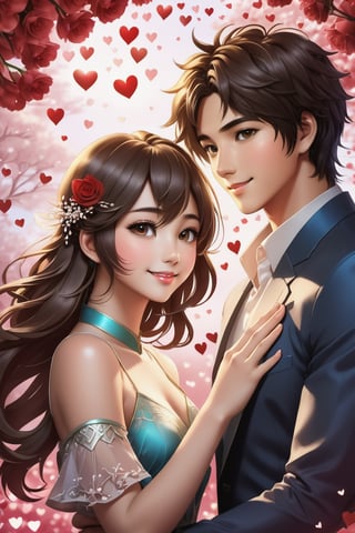 32K Magical Fantasy Sweet Valentine Line Art, Alpacifista. In this breathtaking image, a stunningly adorable sexy Taiwanese smiling teenage couple, who look like (sakimichan and makoto shinkai), in the most romantic sexy scenes ever, intricate detail, very high detail, sharp background, mysticism, (magic), 32k, 32K quality, (beautifully detailed face and fingers), (five fingers) on each hand, creative fantasy glow effect,