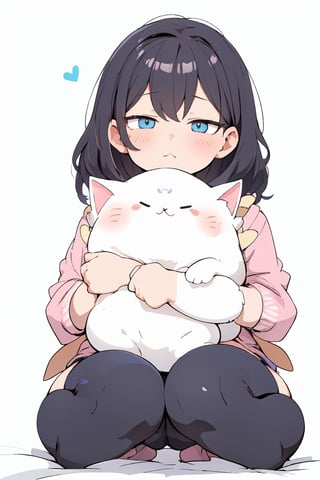 absurdres, highres, white background,(cute illustration:1.2), (fuwafuwa illustration:1.3), (kawaii ilustration:1.2),
BREAK
look at viewer, mochi cat stack on mochi cat, more stack on mochi cat