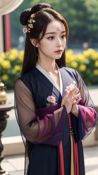tienhiep, hanfu,
(Hands:1.1), better_hands, realhands
(male neck, male chest, male body)
(1boy), solo, long hair, black hair, hair ornament, long sleeves, upper body, flower, see-through, blurry background, facial mark, chinese clothes, forehead mark, realistic, hanfu, tienhiep,mature,man,cute blond boy,Germany Male, 