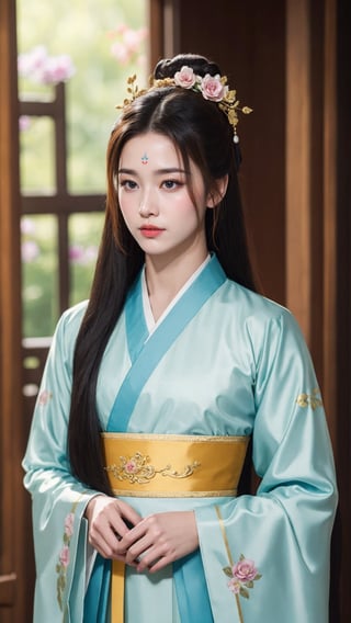 tienhiep, hanfu,
(Hands:1.1), better_hands, realhands
1boy, solo, long hair, black hair, hair ornament, long sleeves, upper body, flower, see-through, blurry background, facial mark, chinese clothes, forehead mark, realistic, hanfu, tienhiep,mature,man,cute blond boy,Germany Male, (male neck, male chest, male body)