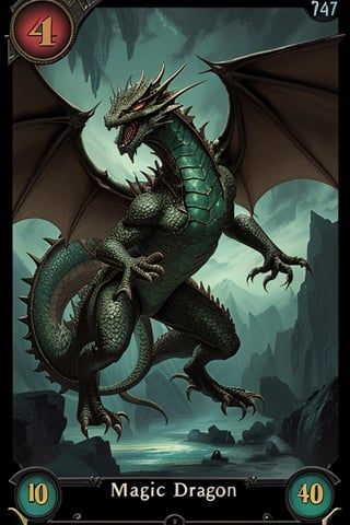 Magic the gathering dragon card,