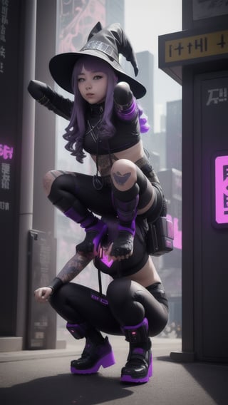 best quality, masterpiece, (detailed:1.2), 1girl, mona, squatting, cutesie, witch hat, science fiction, cyberpunk, purple hair, chromatic aberration, outdoors, city, crowd, faceless crowd","wallpaper, 1boy, solo, male focus, tattoo, monochrome, cyberpunk, (chromatic aberration), detailed background, mechanical parts, cable, indoors,pixel art,yunjindef,IncrsLcmSolo