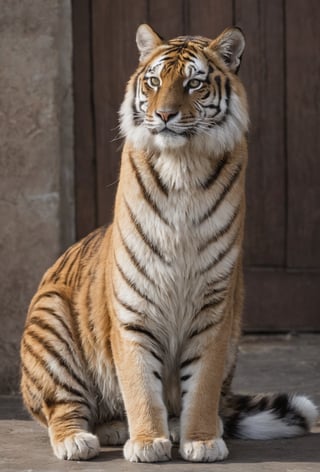 Wow, that's one majestic cat! It's almost like a tiger and a domestic cat had a super cool fusion. wearing tiger slippers And about that '110', maybe it's part of a top-secret feline mission?