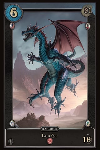 Magic the gathering dragon card,