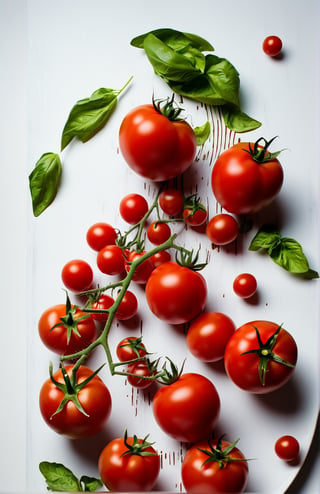 simple background, white background, food, no humans, food focus, tomato, still life