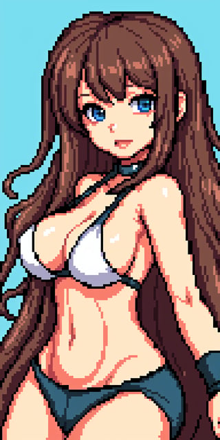 girl sexy,Pixel art,Pixel world