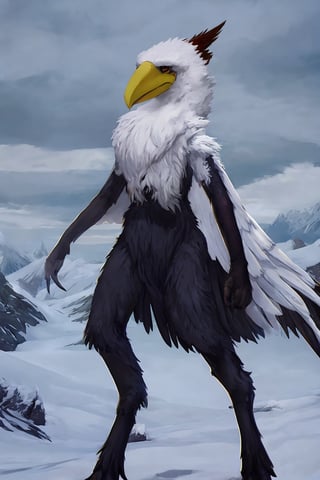 Opium bird, standing, feathers, white feathers, bird, birdman, humanoid, bird head, with extremely long beak, long beak, long mouth, full body, bird legs, bird arms, sinister, terrifying, beautiful , ragged, wide body, fat

High quality, HD, 4kHD, cinematic, atmospheric, realistic, ultra-realistic
snow, mountain, cloudy, gray sky, dark clouds
Detail,lora:largebulg1-000012:1,AIDA_NH_humans,Pixel art,lora:largebulg1-000012:1,lora:largebulg1-000012:1