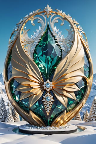 High definition photorealistic render of a luxury giant Christmas mega star in parametric style with ornamental decorations on an impressive snow mountain, with crystal details with iridescent and holographic effect in the parts located in a mythical Christmas scene, a mysterious city at night with many houses impregnated with Christmas, in colors reds, greens and whites, a scene with sculpted sculptural ornaments, at the bottom of the sea, with fish, marine life and bubbles, ice effects, with fluid and organic shapes, with precious stones, metal and marble, gold. , with a background where a parametric sculpture with dragon wings appears, in metal, marble and iridescent glass, with precious diamonds, with symmetrical curves in the shape of wings on a marble background, black and white details, chaotic swarowski, inspired by the style. by Zaha Hadid, golden iridescence, with black and white details. The design is inspired by the main stage of Tomorrowland 2022, with ultra-realistic Art Deco details and a high level of iridescent image complexity, a photograph with professional photography parameters with focal aperture and depth of field.