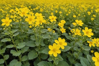 Rape flowers bloomed all at once in the field.

Ultra-clear, Ultra-detailed, ultra-realistic, ultra-close up, Prevent facial distortion,