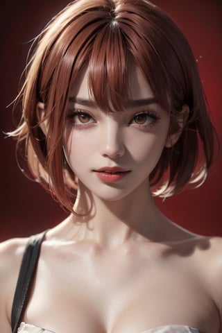 a 20 yo woman,long hair,dark theme, soothing tones, muted colors, high contrast, (natural skin texture, hyperrealism, soft light, sharp),red background,simple background, sad_face , red eyes
,zbxr,makima\(chainsaw man\) , redeyes, redeyes, red_hair, full_body,urban techwear,High detailed ,EpicSky , lip_bite, short-hair, shorthair , lip_biting , aheago, ahe_gao, ahegao_face, eye_rolling , tongue, sticking_out_tongue, sticking_tongue_out,
