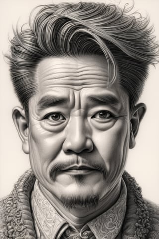 comics 25 years old man, character sketch, pencil, intricately details, finely detailled, Hyper-detailing, Caricature, pencil sketch,pencil sketch,saguplo,wong7