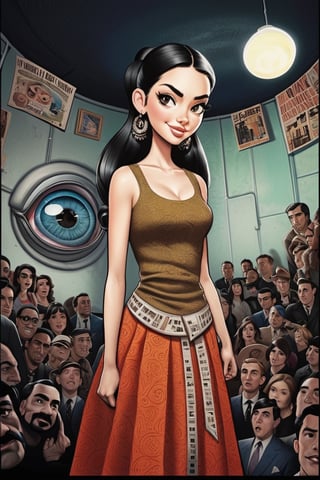 Style features:
Illustrative
Urban
Detailed
Letters
Vivid
The New Yorker magazine,
eyes, huge eyes of a shitting girl
extremose portrait, low camera angle pov forced perspective, eye contact, photograph or movie still, low angle shot, saloon, ceiling in back ground, subdued lighting, smile,monster,3d style,comic book
eyes, huge eyes of a shitting girl, teeth clenched with effort to hold