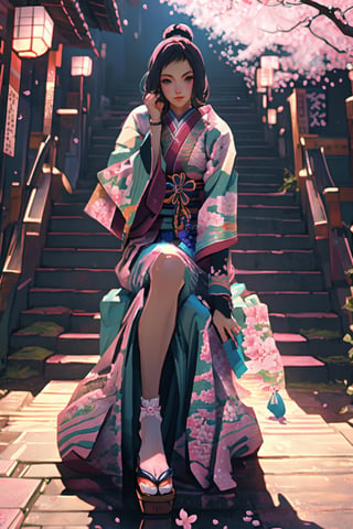 A samurai seated beneath a cherry blossom tree, captured through the lens of a 35mm camera. Drawing inspiration from traditional Japanese ukiyo-e woodblock prints, imagine the scene in delicate and intricate digital illustration reminiscent of the artist Katsushika Hokusai. The samurai, stoically contemplating under the blossoms, bathed in warm golden light. Soft pastel hues dominate, emphasizing the ethereal beauty of cherry blossoms. The samurai's face reflects a mix of serenity and determination. The lighting casts gentle shadows, creating a tranquil atmosphere, capturing a timeless moment. 

300 DPI, HD, 8K, Best Perspective, Best Lighting, Best Composition, Good Posture, High Resolution, High Quality, 4K Render, Highly Denoised, Clear distinction between object and body parts, Masterpiece, Beautiful face, 
Beautiful body, smooth skin, glistening skin, highly detailed background, highly detailed clothes, 
highly detailed face, beautiful eyes, beautiful lips, cute, beautiful scenery, gorgeous, beautiful clothes, best lighting, cinematic , great colors, great lighting, masterpiece, Good body posture, proper posture, correct hands, 
correct fingers, right number of fingers, clear image, face expression should be good, clear face expression, correct face , correct face expression, better hand position, realistic hand position, realistic leg position, no leg deformed, 
perfect posture of legs, beautiful legs, perfectly shaped leg, leg position is perfect,

,Samurai girl,armor,pastelbg,Oichi