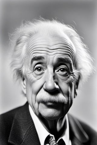 create a cartoon picture of a Albert Einstein kicked the physics bucket in 1955