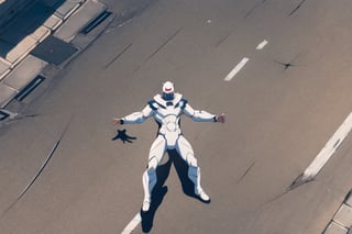 white armor suit
calm sunny day, 4k, slightly elevated camera, streets, (((extreme long shot)))