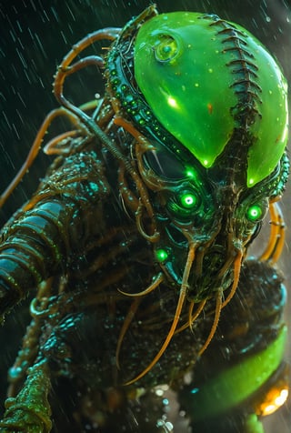  close-up portrait of a disgusting body horror crab/insect female face, decayed decomposing, glowing neon eyes, rancid rusted skin trypophobia:1.2, , covered in wet green slime, exoskeleton, ,  ,  dof, sharp focus, high definition, detailed, intricate, vfx scene by hr giger
,onarmor,futurecamisole,LinkGirl,futuristic alien,tranzp,,zkeleton,xray,action shot