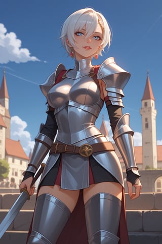 score_9, score_8_up, score_7_up, source_anime BREAK, 1girl, knight girl, armor, bracers, looking at a distance
