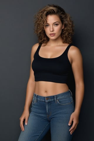 (((iconic Woman but extremely beautiful)))
(((Voluptuous and yet  so adorable,photographed 1966)))
(((looking at viewer, midriff, pants, tank top, denim, jeans dirty,broken,old)))
(((Hair curly long)))
(((Chiaroscuro darkness simple colors)))
(((gorgeous, voluptuous, sexy, rock hard)))
(((view profile, view angle, dutch_angle)))
(((Chiaroscuro light background)))
(((intricate details,masterpiece,best quality,hyperrealistic, photorealistic)))
(((by Annie Leibovitz style, by caravaggio style))),bbw