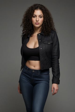 (((iconic Woman but extremely beautiful)))
(((looking at viewer, jacket, midriff, pants, tank top, denim, jeans dirty,broken,old)))
(((playing electric guitar)))
(((Black curly long hair)))
(((Chiaroscuro darkness simple colors)))
(((gorgeous, voluptuous, sexy, rock hard)))
(((view profile, view angle, dutch_angle)))
(((Chiaroscuro light background)))
(((intricate details,masterpiece,best quality,hyperrealistic, photorealistic)))
(((by Annie Leibovitz style, by caravaggio style))),bbw