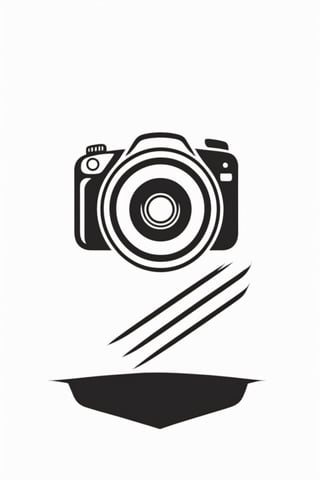 Best quallity,logo, camera, Success, black and white colours

