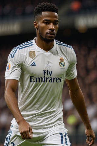picture of Vinícius Júnior,syahnk as Real Madrid player, 1man,masterpiece
