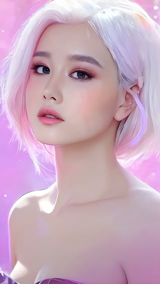 (masterpiece, best quality, ultra-detailed, best shadow), (detailed background,dark fantasy), (beautiful detailed face), high contrast, (best illumination, an extremely delicate and beautiful), ((cinematic light)), colorful, hyper detail, dramatic light, intricate details, (1girl, solo,white hair, sharp face,purple eyes, hair between eyes,dynamic angle), blood splatter, swirling black light around the character, depth of field,black light particles,(broken glass),magic circle,xxmix_girl,photo r3al,Eimi,DonMChr0m4t3rr4XL ,arch143,BRS0,FilmGirl,ao_yem