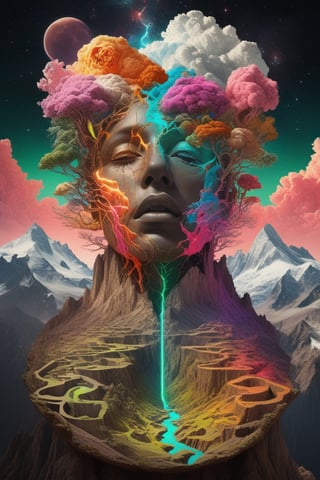 Cosmic god, 

Over the Mountains., 

fantasy art, 

concept art, 

surrealism, 

renaissance painting, 

space, 

cosmic, 

colorful, 

galactic, 

thunderstorm, 

mysterious, 

entangled, 

vibrant, 

rococo, 

hyperrealism, 

flemish baroque, 

glowing neon Alberto Seveso, 

Igor Morski, 

Beksinski, 

Picasso, 

Broken t, 

maze Background, 

Stunning, 

Something That Even Doesn't Exists"", 

ultra hd, 

realistic, 

vivid colors, 

highly detailed, 

UHD drawing, 

pen and ink, 

perfect composition, 

beautiful detailed intricate insanely detailed octane render trending on artstation, 

8k artistic photography, 

photorealistic concept art, 

soft natural volumetric cinematic perfect light