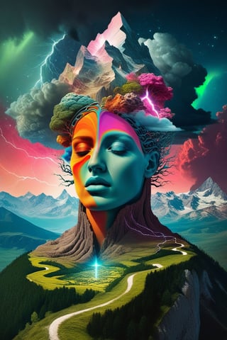 Cosmic god, 

Over the Mountains., 

fantasy art, 

concept art, 

surrealism, 

renaissance painting, 

space, 

cosmic, 

colorful, 

galactic, 

thunderstorm, 

mysterious, 

entangled, 

vibrant, 

rococo, 

hyperrealism, 

flemish baroque, 

glowing neon Alberto Seveso, 

Igor Morski, 

Beksinski, 

Picasso, 

Broken t, 

maze Background, 

Stunning, 

Something That Even Doesn't Exists"", 

ultra hd, 

realistic, 

vivid colors, 

highly detailed, 

UHD drawing, 

pen and ink, 

perfect composition, 

beautiful detailed intricate insanely detailed octane render trending on artstation, 

8k artistic photography, 

photorealistic concept art, 

soft natural volumetric cinematic perfect light