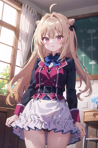 "Anime-inspired scenes, adorable girls, attractive high school girls, (kawaii style), playful chases, whimsical artwork, (seductive expressions), bright colors, upskirts,  white blouse, plaid pleated skirt.''
BREAK, masterpiece, highest quality, cute illustrations,yomi,huohuohsr,1girl hair bun ahoge hair bow,pikkyterakomari,big_boobs,pussy_lips,nude