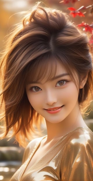 1 girl, very bright backlighting, solo, (beautiful and detailed eyes), autumn night, (large breasts:1.3), dazzling moonlight, calm expression, natural and soft light, hair blown by the breeze, delicate facial features, Blunt bangs, beautiful korean girl, eye smile, very small earring, 24 yo, ((model pose)), Glamor body, fantastic night forest, (colorful hair, Half blue and half brown hair:1.2), (water, liquid, colorful, watercolor), (blue and yellow flowers are in full bloom), (red and purple theme), film grain, hair blowing in the wind, (from above:1.2), cute smile, (gold metallic and red metallic tight dress:1.5), sparkling fine particles, Realistic, smile, Chinese-style garden , spring , sitting , delicate pussy,fantai12,photorealistic ,,smile, (oil shiny skin:1.3), (huge_boobs:2.3), willowy, chiseled, (hunky:3.8), body rotation 246 degree, (perfect anatomy, prefecthand, dress, long fingers, 4 fingers, 1 thumb), 9 head body lenth, dynamic sexy pose, breast apart, ((full body:1.2)), (artistic pose of a woman),shards,glass,DonMChr0m4t3rr4XL ,abyssaltech ,cinematic_warm_color,Leonardo Style,dissolving,Apoloniasxmasbox,abyss,NIJI STYLE,ao dai