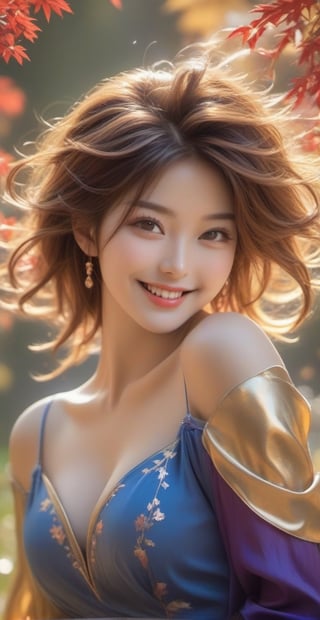 1 girl, very bright backlighting, solo, (beautiful and detailed eyes), autumn night, (large breasts:1.3), dazzling moonlight, calm expression, natural and soft light, hair blown by the breeze, delicate facial features, Blunt bangs, beautiful korean girl, eye smile, very small earring, 24 yo, ((model pose)), Glamor body, fantastic night forest, (colorful hair, Half blue and half brown hair:1.2), (water, liquid, colorful, watercolor), (blue and yellow flowers are in full bloom), (red and purple theme), film grain, hair blowing in the wind, (from above:1.2), cute smile, (gold metallic and red metallic tight dress:1.5), sparkling fine particles, Realistic, smile, Chinese-style garden , spring , sitting , delicate pussy,fantai12,photorealistic ,,smile, (oil shiny skin:1.3), (huge_boobs:2.3), willowy, chiseled, (hunky:3.8), body rotation 246 degree, (perfect anatomy, prefecthand, dress, long fingers, 4 fingers, 1 thumb), 9 head body lenth, dynamic sexy pose, breast apart, ((full body:1.2)), (artistic pose of a woman),shards,glass,DonMChr0m4t3rr4XL ,abyssaltech ,cinematic_warm_color,Leonardo Style,dissolving,Apoloniasxmasbox,abyss,NIJI STYLE,ao dai