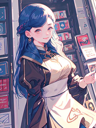 masterpiece, best quality, illustration, beautiful detailed, rozemyne, 1girl, black_dress, (blue_hair:1.2), braid, braided_bangs, brown_dress, cape, dress,french_braid, gown, juliet_sleeves, long_hair, long_sleeves, puffy_sleeves, side_braid, side_cape, smile, solo, swept_bangs, wide_sleeves, amber_eyes,kinokuniya




1girl, solo, solo focus,kinokuniya, storefront, scenery, sign, real world location, shop, city, storefront, building,outdoors,rosemyne bookworm

(holding book:1.4), (book:1.2), 