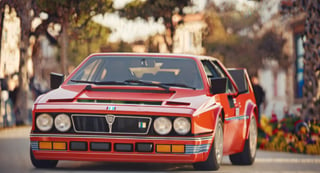 real car, show car quality, enthusiast, motor show, (viewed_from_front:1.2), 
Lancia Rally 037, Manufactured in 1982, Pininfarina, symmetry design, two door coupe, 
Top Quality, Masterpiece, Realistic, Taken with DSLR camera, Realistic Photography, Ultra High Resolution, Complex Details, Exquisite Details and Texture, Realistic Colors, Sharp Focus, Ultra Detailed, Depth of Field, Beauty, c_car, , cinematic moviemaker style