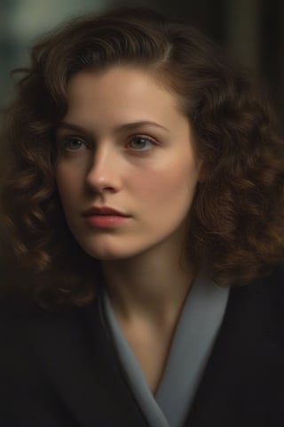 (((Iconic girl but extremely beautiful)))
(((1940s age style)))
(((large hair curly)))
(((Chiaroscuro light full colors background)))
(((masterpiece,minimalist,epic,
hyperrealistic,photorealistic)))
(((view profile,view detailed,
dutch_angle)))
(((Annie Leibovitz style, by Michael Curtiz style))),Movie Aesthetic