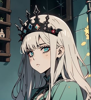 cute, Jelly skin, oily skin, sparkling eyes, cute clothes. face focus,tiara,crown ,jelly, art, art style, cute, aesthetic, trendy, tik tok, female, girl, glossy, shiny, adorable, jelly, soft, dewy, cute, dark theme