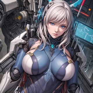 ((Best quality)), ((masterpiece)), (detailed: 1.4), Alafed woman in futuristic costume posing for photo, In futuristic white armor, Girl in Mecha Cyber Armor, Unreal Engine Rendering + goddes, Cyborg porcelain armor, Shiny White Armor, realistic long white hair, gynoid cyborg body, Beautiful and charming cyborg woman, diverse cybersuits, beautiful cyborg woman, beutiful white girl cyborg, In futuristic armor, The perfect cyborg woman, nijistyle,niji,comic style,mecha_musume
