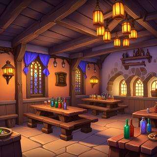 ((Concept Art, Fantasy, World of Warcraft Style, Artstation Style, Hand Painted, Stylized, Beautiful Colors, Game Art, Tavern Food, Stylized Game Texture)))